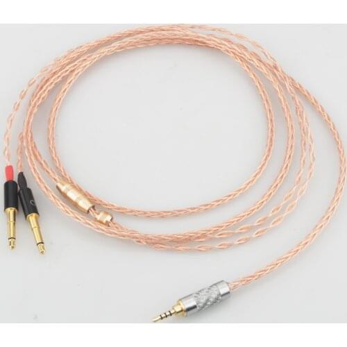 Audiocrast 8cores OCC Copper Replacement Headphones Cable Audio Upgrade Cable For Meze 99 Classics/Focal Elear Headphones