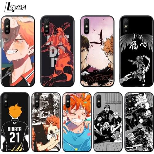 Anime Volleyball Haikyuu For Xiaomi Redmi 9 9C 9A 9I 9T 10X 8A 8 7A 7 6A 6 5 S2 Y3 Y2 GO K20 Pro Prime Black Phone Case