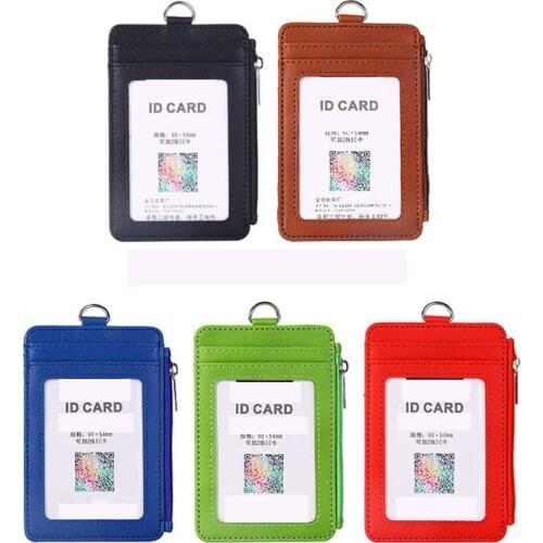 Card Holder Neck Strap With Lanyard Badge Holder Staff ID Card Bus ID Holders Business Office Card Holder Wallet Purse Bags