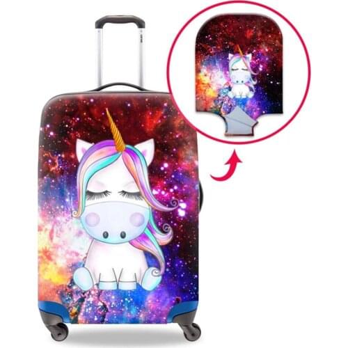 Dispalang Great Quality and 3D Print Unicorn Photo is Amazing Clarity Scratch-resistant Luggage Cover Lady Necessity Accessories