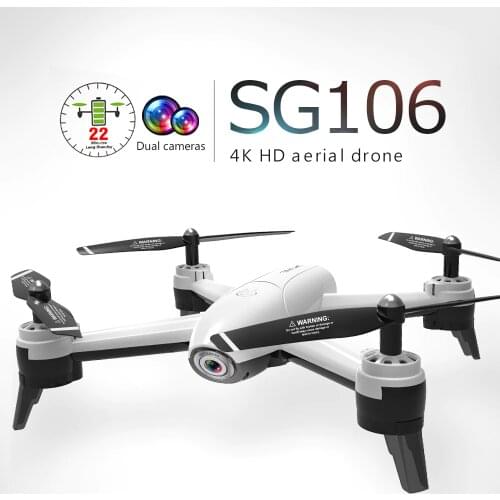 SG106 Drones With Camera HD 4K Dual Camera Optical Flow WiFi Video Helicopter RC Quadcopter For Toys Kid RTF Dron 4k Drone