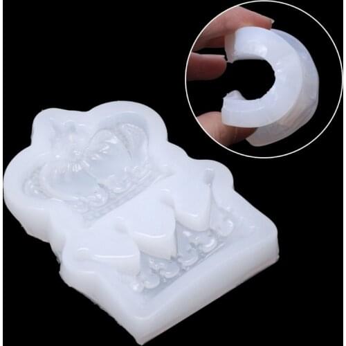 Crown Liquid Silicone Mold DIY Resin Jewelry Pendant Resin Casting Mold Tool