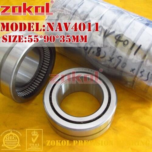 ZOKOL NAV4011 Full complement needle roller bearing with inner ring 55*90*35mm