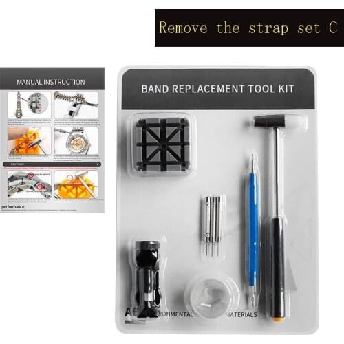 Watch Repair Tool Watch Remover Household Hardware Combination Tool Kit Strap Watches Adjuster Blister Package Remover Set