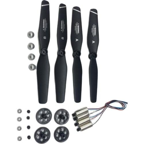 S167 S166 RC Drone Spare Parts Kit Propellers Blades Quadcopter Motor Engines Gear
