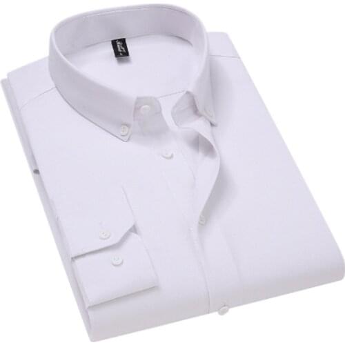 Men Long Sleeve Business White Korean Fashion Shirt Blusas Blouse Camisa Masculina Chemise Longue Bluzki Camisa Social Slim Fit