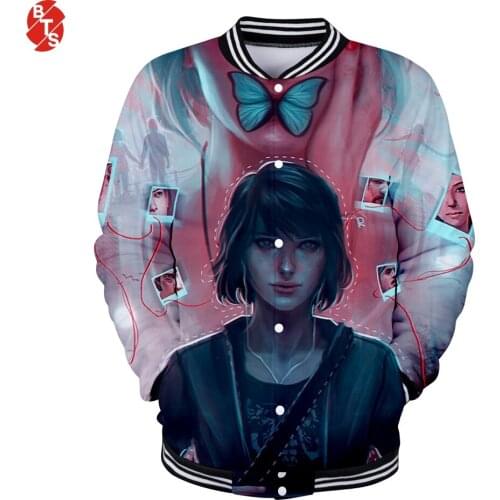 Life is strange 2 Baseball Jackets Women/Men Trendy 3D Printed Jackets Popular Game Fashion Casual Streetwear Baseball jackets