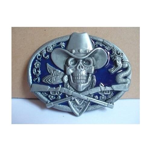 Buckle JF-B10 Brand new skull belt buckle free shipping