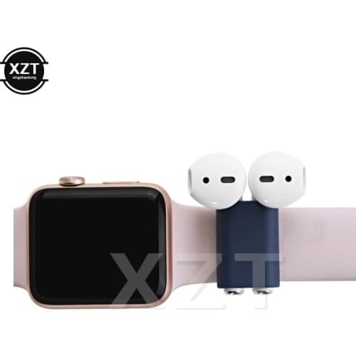 Newest Arrival Fashion Black white for Airpods Earphone Silicon Case For Apple Watch