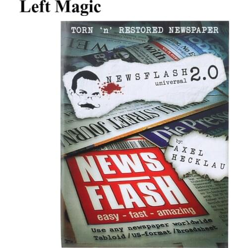 News Flash 2.0 (Universal) Stage Classic Illusions Close Up Magician Fun Mentalism Prophecy Magic Tricks Gimmick Props