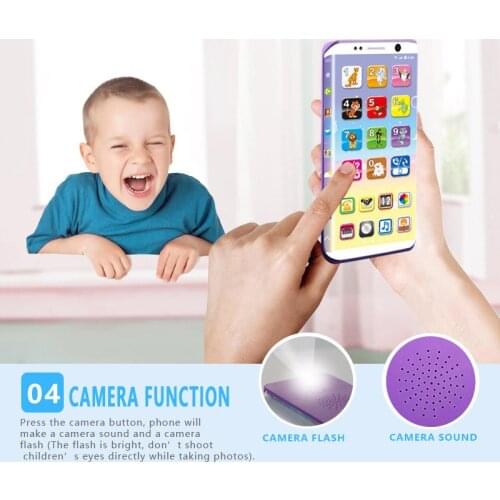 New Educational Smart Phone Toy USB Port Touching Screen for Child Kid Baby