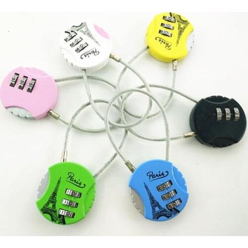 New Biscuit Type Password Lock Zinc Alloy Lock Mini Digit Dial Resettable Padlock Consignment Box Travel Luggage Suitcase Lock