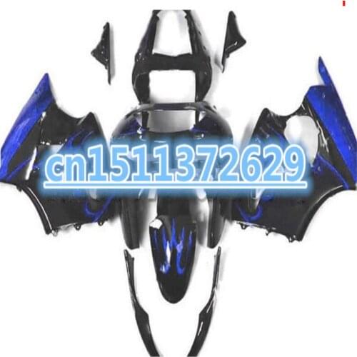 Fairings Blue flame black For KAWASAKI NINJA ZX-6R 94-97 ZX6R ZX 6R 94 95 96 97 ABS 100%NEW fairings ZX 6R 1994 1995 1996 1997