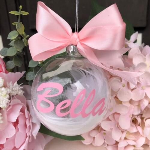 Personalised Christmas Baubles Custom Filled Christmas Decorative Baubles Memorial Baubles First Christmas ball