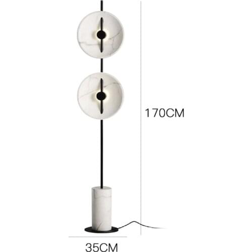 Postmodern creative jazz white marble living room floor lamp art bedroom sales department model room floor lamp