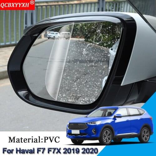 Car Styling Anti Fog Car Window Clear Film Car Rearview Mirror Film Waterproof Stickers Accessories For Haval F7 F7X 2019 2020