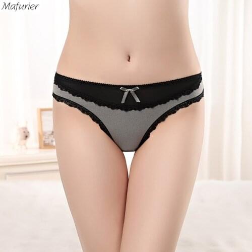 Mafurier Women New Style Cotton Panties Lady Sexy Lace Underwear Transparent Mesh Briefs Female Knickers For Women6Pcs/Lot