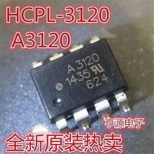 10PCS HCPL3120 SOP A3120 DIP-8 SMD FOD3120 NEW IC