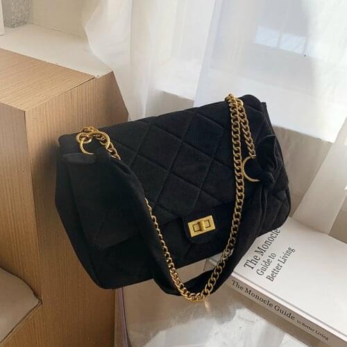2020 Fashion chain Shoulder Bag Women suede leather Quilted Bag Female Luxury Handbags Women Bags Designer Sac A Main Femme