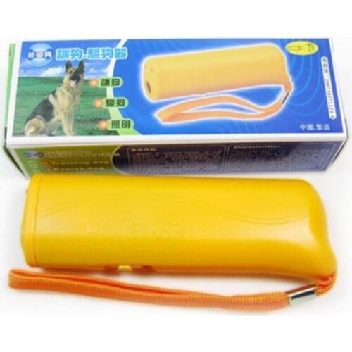 New Pet Dog Repeller Anti Barking Stop Bark Training Device Trainer LED Ultrasonic 3 in 1 Pet trainer device