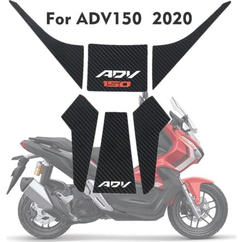 3D carbon fibre Sticker For Honda ADV150 ADV 150 2020 tank pad sticker Protector 3M Decal reflective font