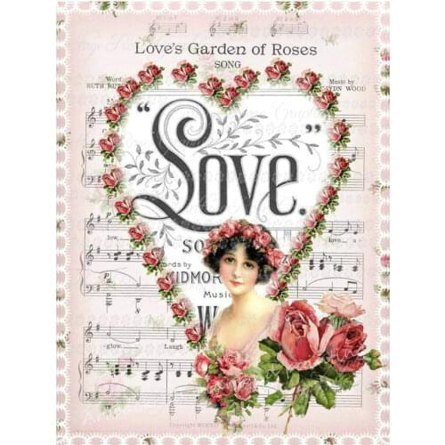 5d diy diamond painting staff heart icon full square / round drill rhinestone 3d mosaic embroidery wall sticker