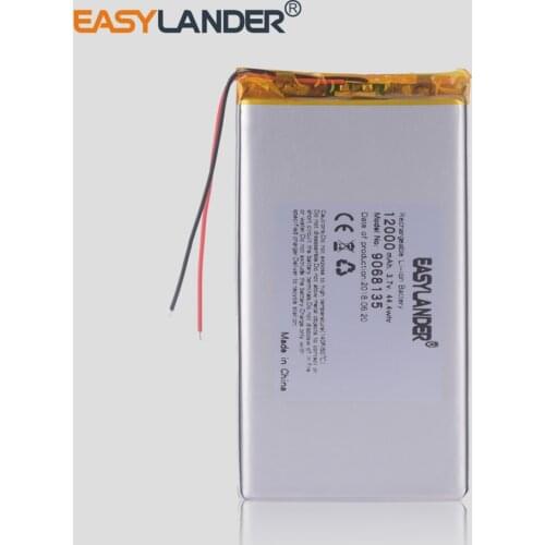 9068135 3.7v 12000mah Lithium Polymer Battery With Board For Tablet Pcs DIY Power Bank