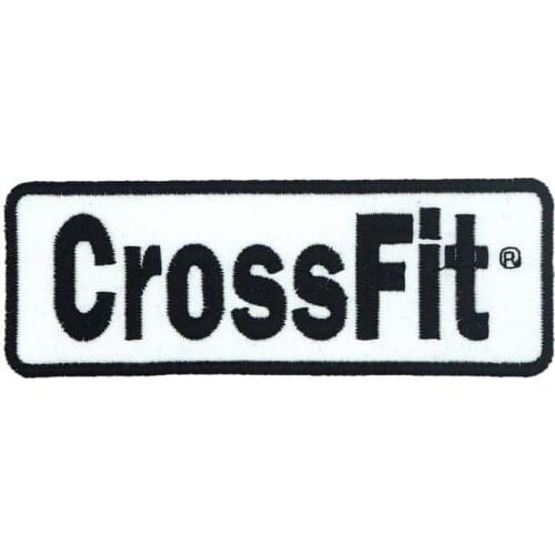 Crossfit name tags Patch Embroidered Applique Sewing Label punk biker Clothes Stickers Apparel Accessories Badge