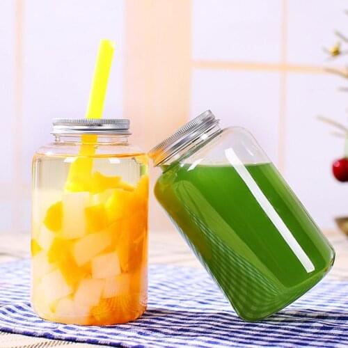 Large Capacity 500ML Innovative Food Grade Plastic Beverage Bottle Juice Cold Tea Bottle Drink-ware Water Bottle Dropshipping