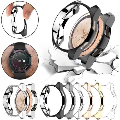 Cover Case for Samsung Gear S3 frontier/Galaxy Watch 46mm 42mm Bumper Soft Plated TPU Smart Watch Accessories Protective Shell