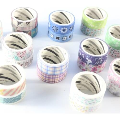 Domikee candy kawaii cute school student DIY decoration Japanese washi tapes for packing/greeting card/planner stationery,2 pcs