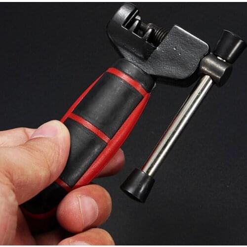 Remover Tool Steel Chain Breaker Splitter Cutter Black+Red for Mountain Bike Chains Breaker Bicycle Repair Tool Rivet Pin Link