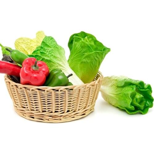 Artificial Fake Pu Teaching Props Lettuce Faux Vegetables Pretend Play Photography Prop Fruits Home Decor