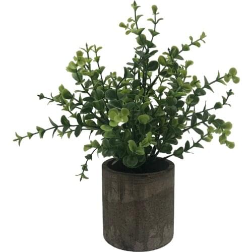 Artificial Eucalyptus Fake Bonsai Potted Plants Living Room Party Decoration