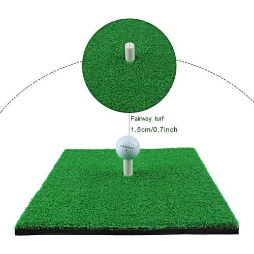 CRESTGOLF Golf Hitting Mats Indoor/Outdoor SBR Golf Mats for Driving Range Practice Backyard Use Green (Long/Short Grass)
