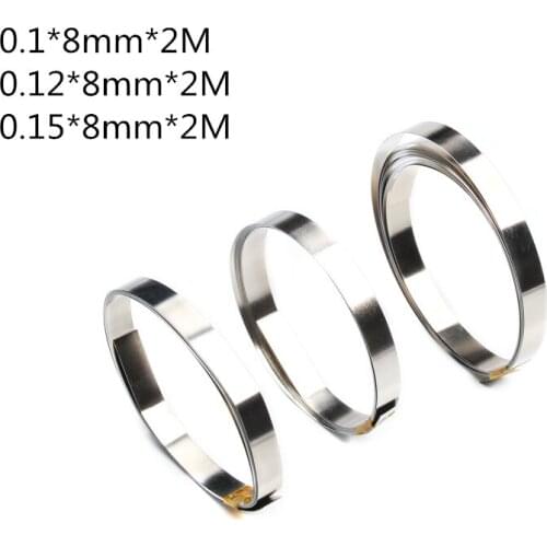 2M Pure Nickel Strip Tape 8mm x 0.1/0.12/0.15 For Li 18650 Battery Spot Welding Compatible For Spot Welder Machine