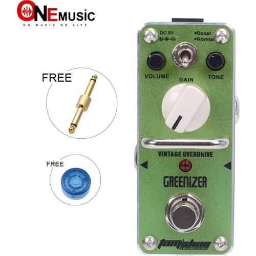 New AROMA AGR-3 GREENIZER Vintage Overdrive Mini Analogue Effect True Bypass|+Free Connector