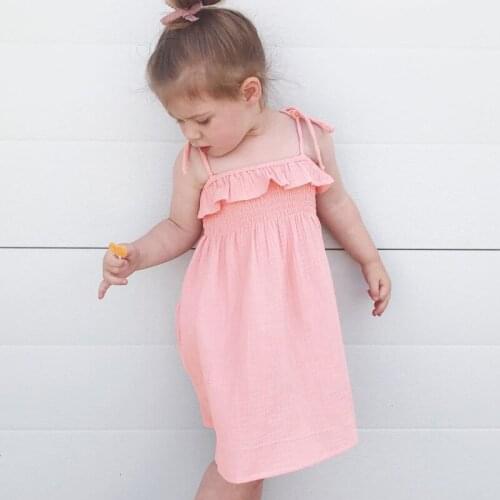 Baby Girls Dress Infant Toddler Beach Summer Dress Kids Clothing Sleeveless Princess Dress Infantil Vestido Baby Girl Clothes