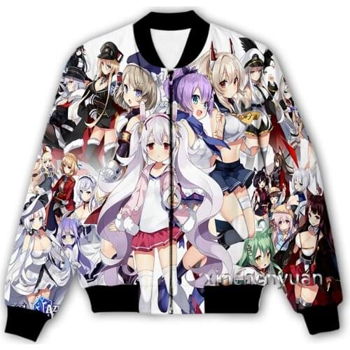 Xinchenyuan New Men/Women 3D Printed Anime Azur Lane Casual Jacket Fashion Streetwear Sporting Jacket & Coat Q33