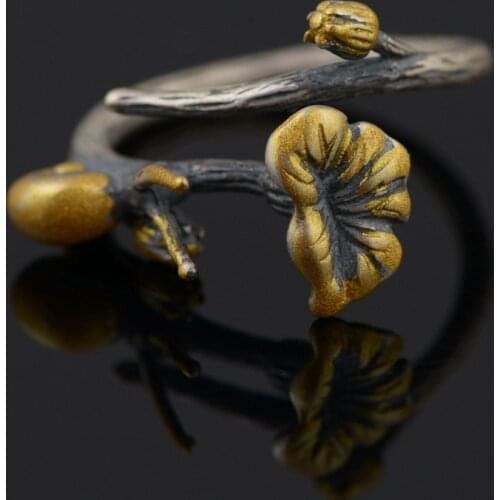 S925 silver, personality simplicity snail shape exquisite and unique ring