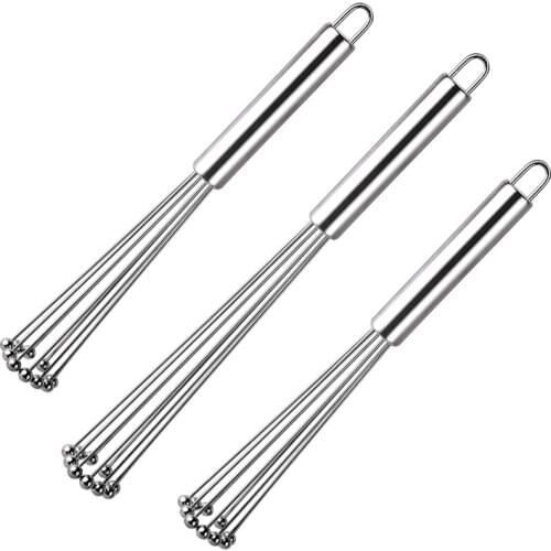 Ball Whisk Ball Whisk Wire Egg Whisk,Ball Whisk Used to Manually Stir Egg Liquid Butter Cream Batter DIY Baking Utensils