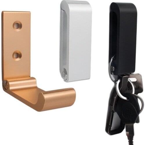 Foldable Hook Aluminum Alloy Wall-Mount Hook Door Clothes Coat Hat Bags Hangers Kitchen Bathroom Rustproof Towel Organization