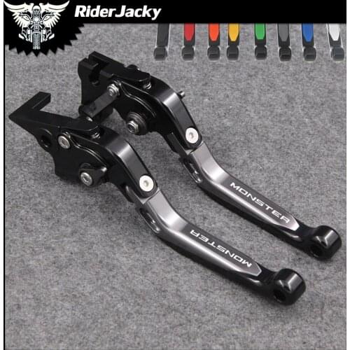 RiderJacky Folding Extendable Motorcycle Brakes Clutch Levers For Ducati 400 MONSTER 2004-2007 620 MONSTER / 620 MTS 2003-2006