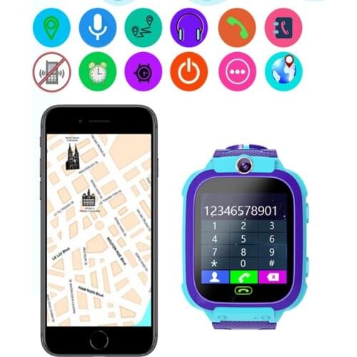 Q12 Smart Watch LBS Kid Smartwatch 1.44 Inch IP67 Waterproof Voice Chat Anti Lost