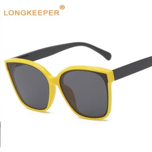 2021 Oversize Luxury Brand Designer Cat Eye Sunglasses Men Women Vintage Square Ladies' Sun Glasses Female Outdoor Oculos De Sol