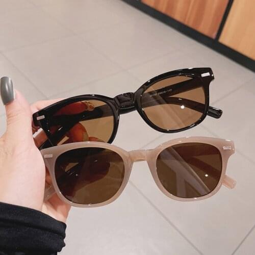 SO&EI Retro Square Sunglasses Women Fashion Rivets Decoration Jelly Color Eyewear Shades UV400 Men Trending Sun Glasses