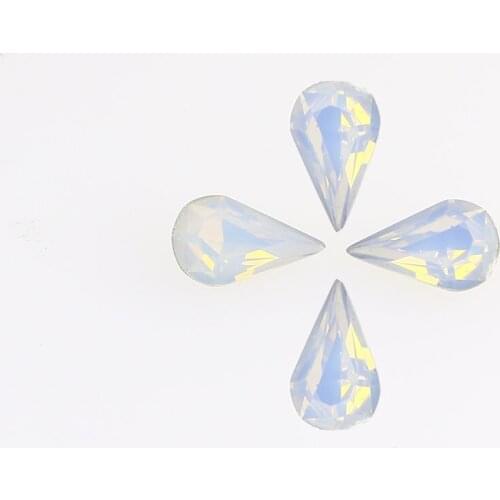 Teardrop Crystal Rhinestones Strass Water Drop cristal glass rhinestone pointedback nails art decoration for needlework clothes