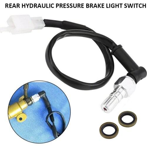 Motorcycle Rear Hydraulic Brake Light Switch Universal Motorbike Accessories Brake Pressure Light Switch Hollow M10 x 1mm Bolt