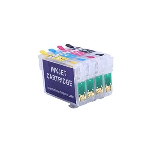 4 High Quality Empty Refill Refillable Compatible Ink Cartridges Repalce Epson EXPRESSION HOME XP-225 XP-322 XP-325 XP-425