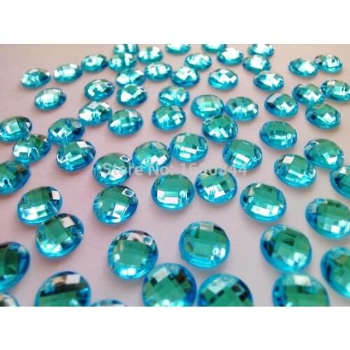 ZBROH Sew on gem flatback rhinestonesl round 9m crystal stones beads hand sewing for dress shoes bag 300pcs/lot